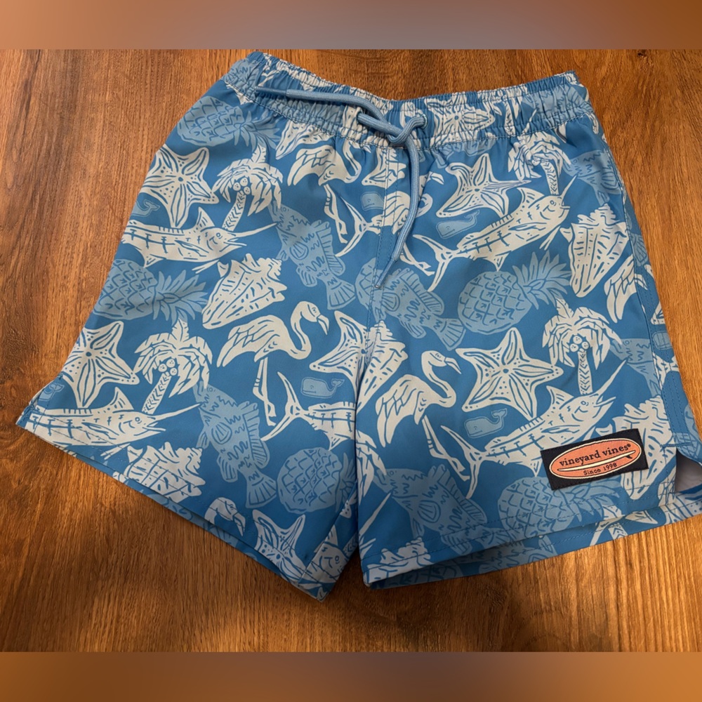 NWT Boys Vineyard Vines chappy swim trunks size 5